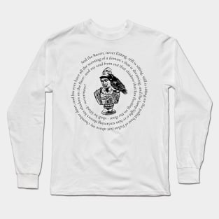 Edgar Allan Poe Raven Poem - Bust Of Pallas Athena 1 Long Sleeve T-Shirt